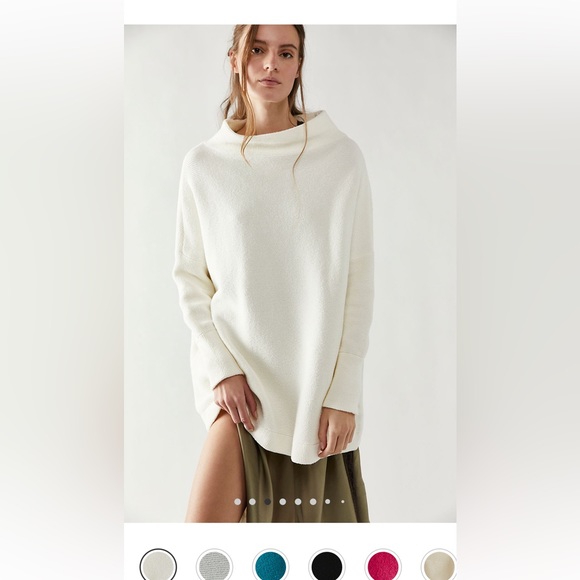 Free People Ottoman Slouchy Tunic XS Ecru - Picture 1 of 8